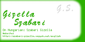 gizella szabari business card